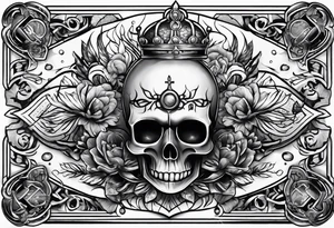 hard way to get money tattoo idea