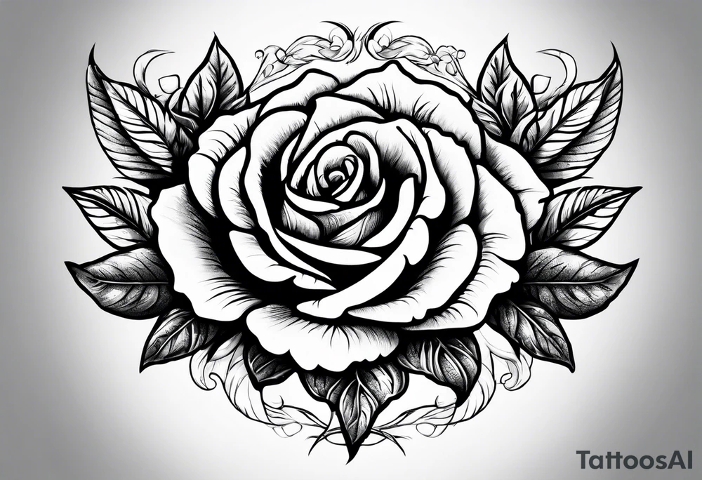 Rose on the prairie tattoo idea