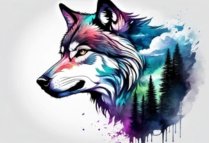 Mountains
Wolf
Forest tattoo idea