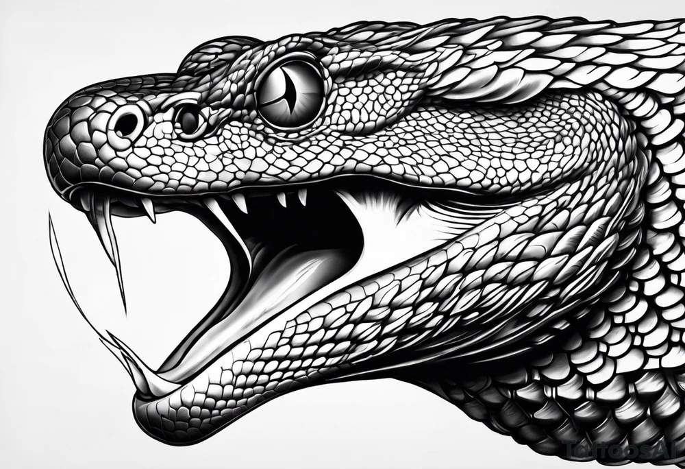 Viper head tattoo idea