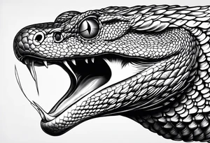 Viper head tattoo idea