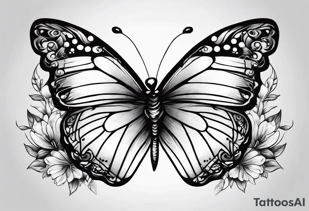 Butterflies small tattoo idea