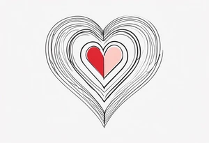 Heart made with letters p, s, and o tattoo idea