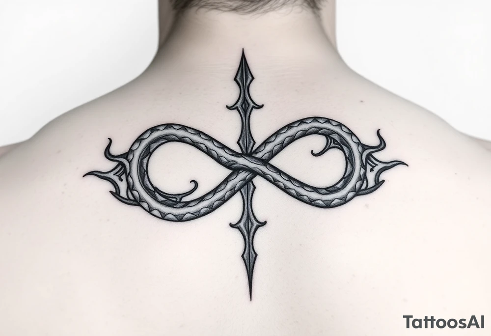 Jormangandurr in an infinity sign tattoo idea