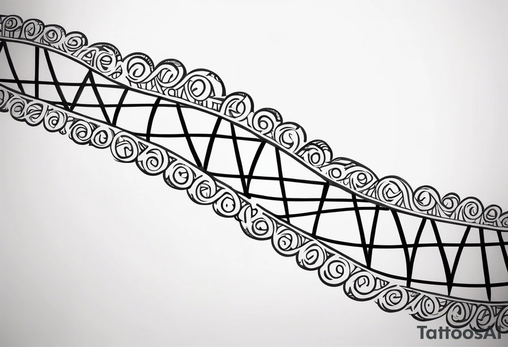 DNA strand tattoo idea