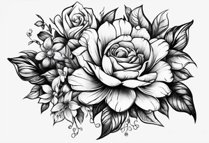 Chains around a flowers, broken due to the strength of the flowers determination to grow despite the efforts to be held back. tattoo idea