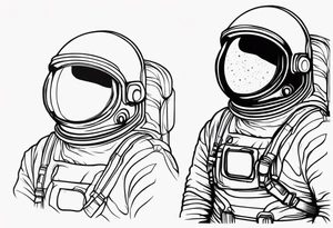 astronaut tattoo idea