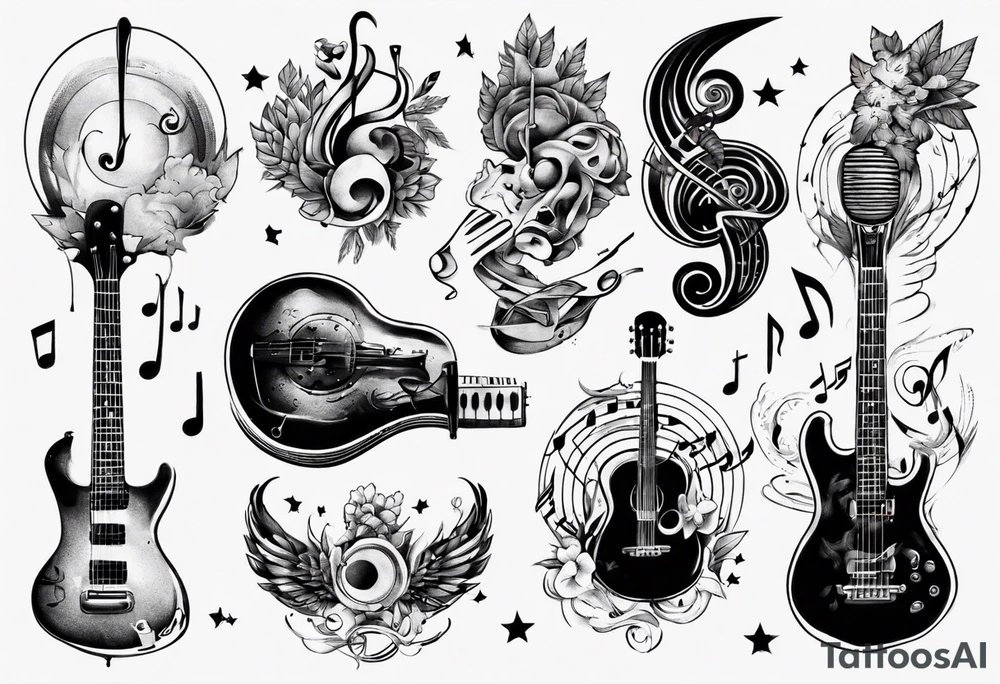 music tattoo idea