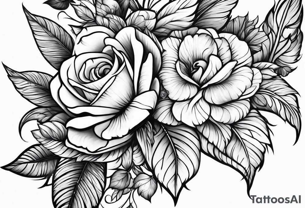 open scroll tattoo idea