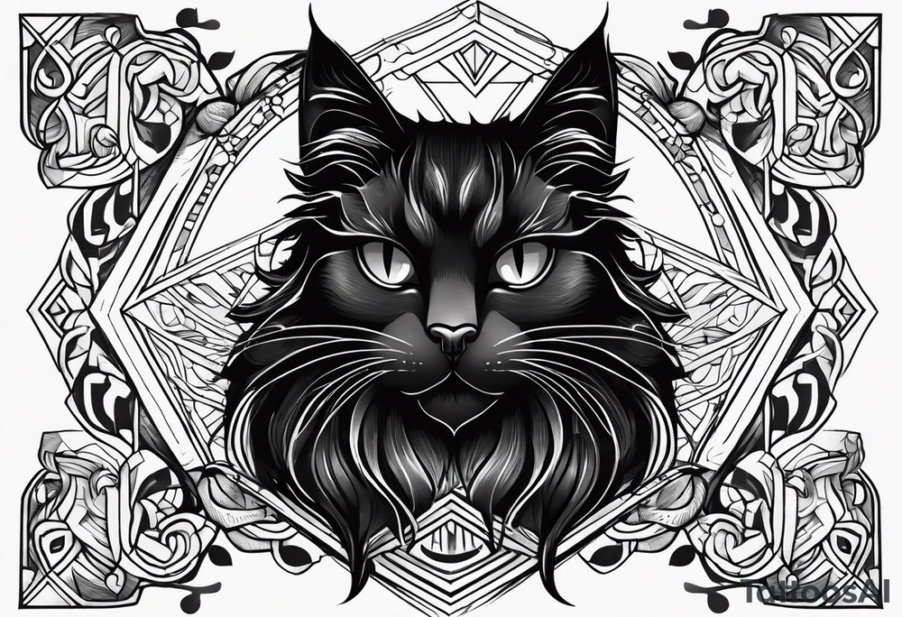 Black Cat tattoo idea