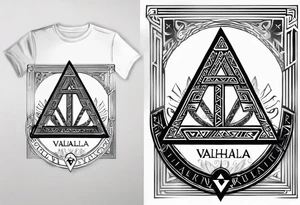 Valhalla  shield sword valknut tattoo idea