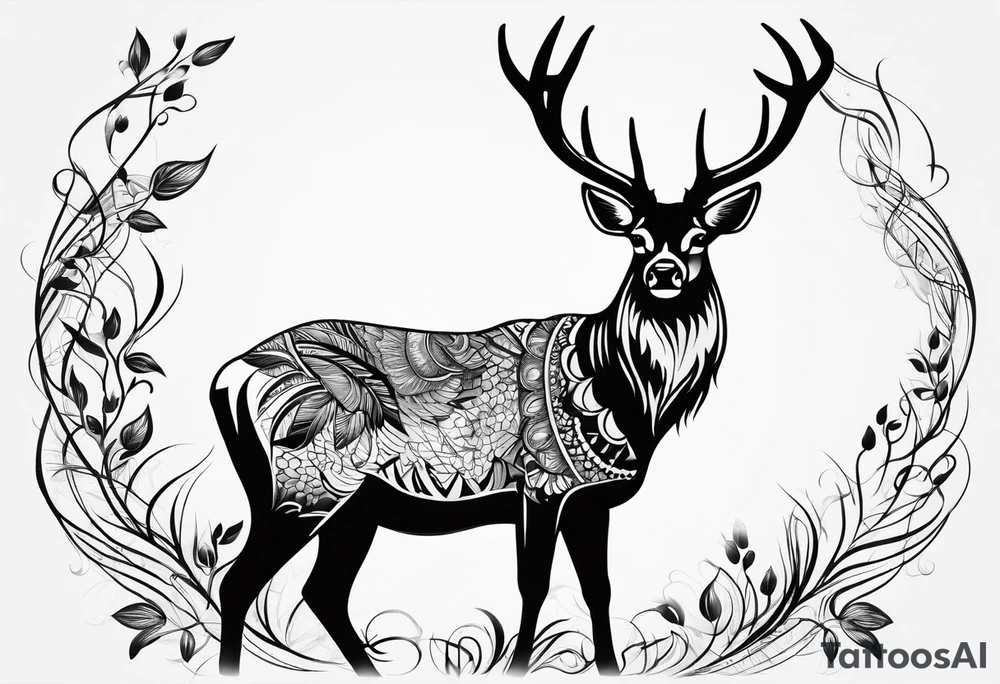 deer, tattoo idea