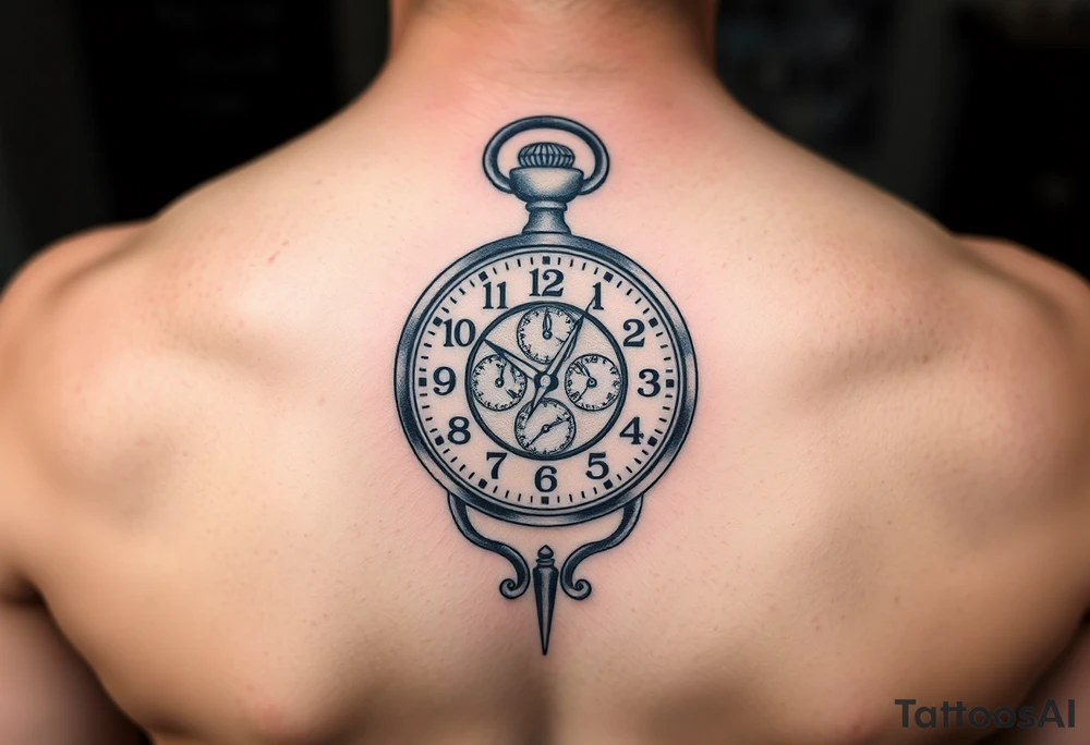 Timeclock incorporating the Gemini sign tattoo idea