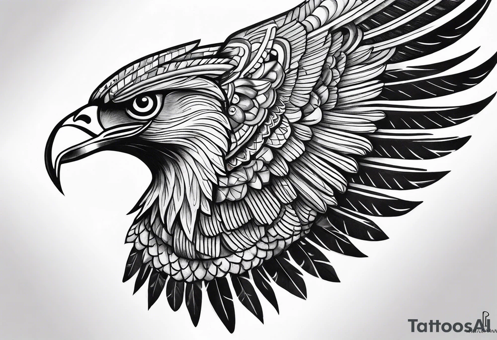 egyptian bird wings on the shoulder tattoos tattoo idea