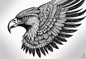 egyptian bird wings on the shoulder tattoos tattoo idea