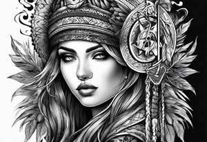peace and war tattoo idea