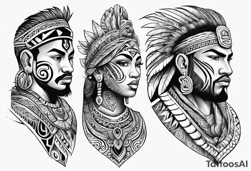 Maori for man arm tattoo idea