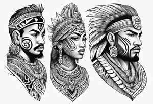Maori for man arm tattoo idea