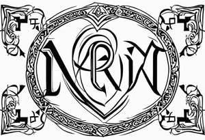 Kendra and Bubba, Nordic rune love tattoo idea