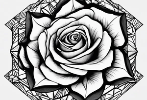 Mc Escher rose make it more mc Escher tattoo idea