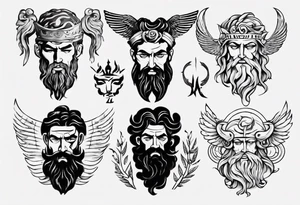 greek god tattoo idea