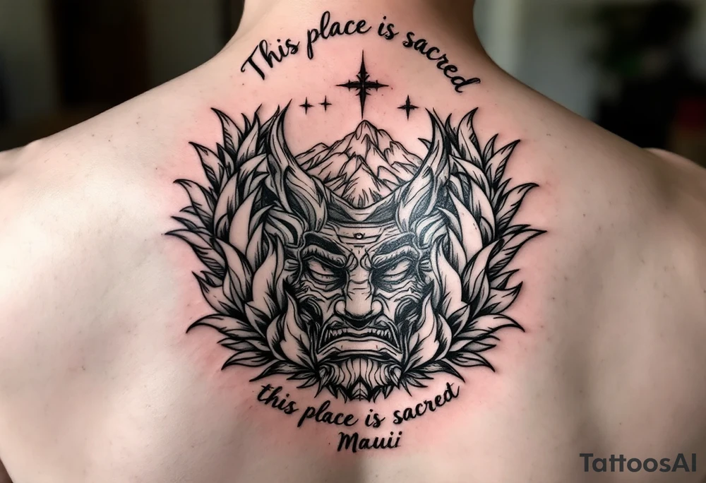 This place is sacred Maui tattoo idea