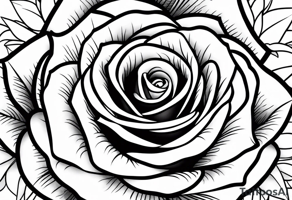 Rose against skin tattoo idea