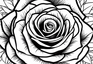 Rose against skin tattoo idea