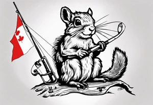 Fishing pole
"1946"
Apple fritter
Squirrel
Canadian flag tattoo idea