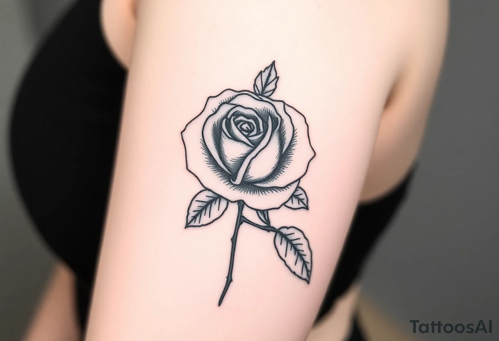 rose tattoo idea