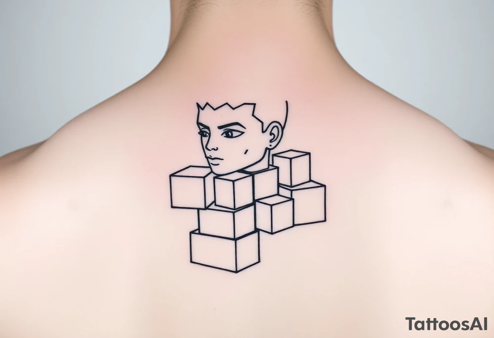 luca with building blocks tattoo idea