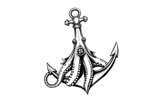 compass,oktopus,anchor. tattoo idea