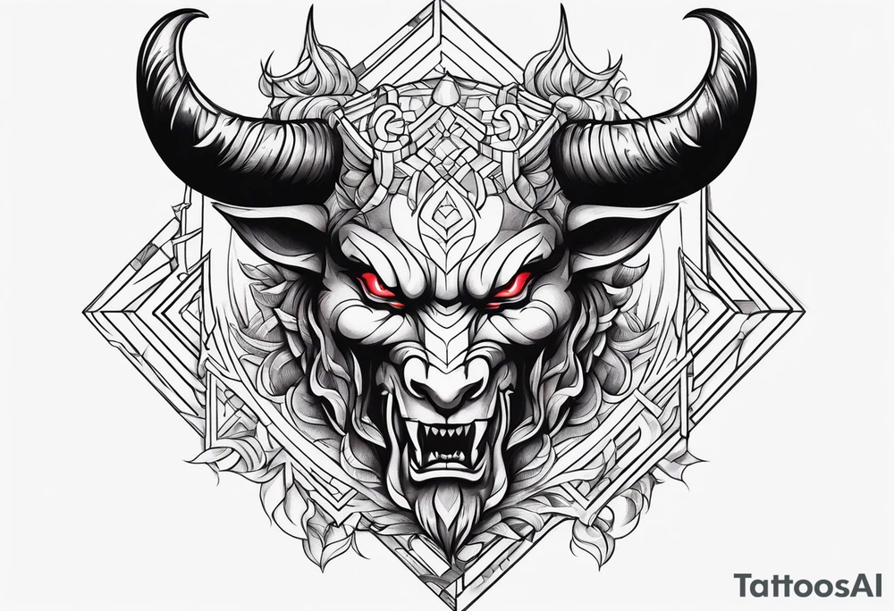 Devil shooting up tattoo idea