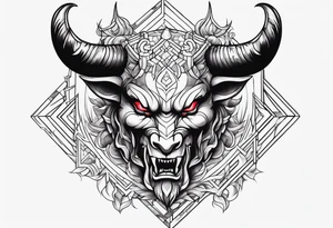 Devil shooting up tattoo idea