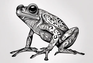 cybersigilism common coqui sitting on flor de maga tattoo idea