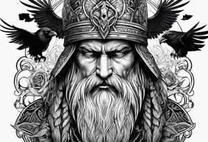 odin and ravens tattoo idea