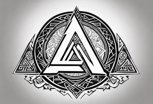 Valhalla fire 
 fog
Sword shield valknut tattoo idea