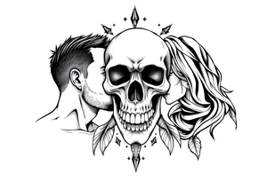 Family, brothers, skull, mom tattoo idea