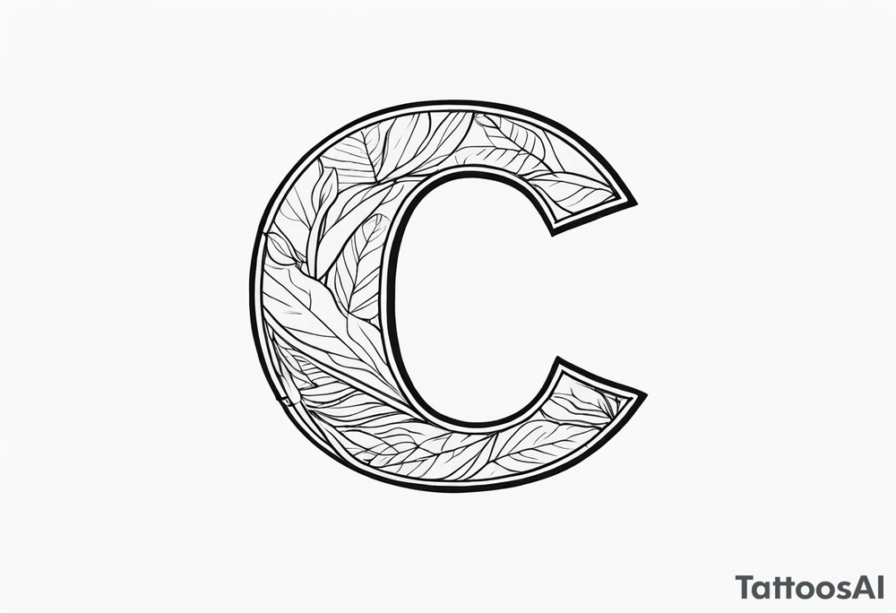 letter c tattoo idea