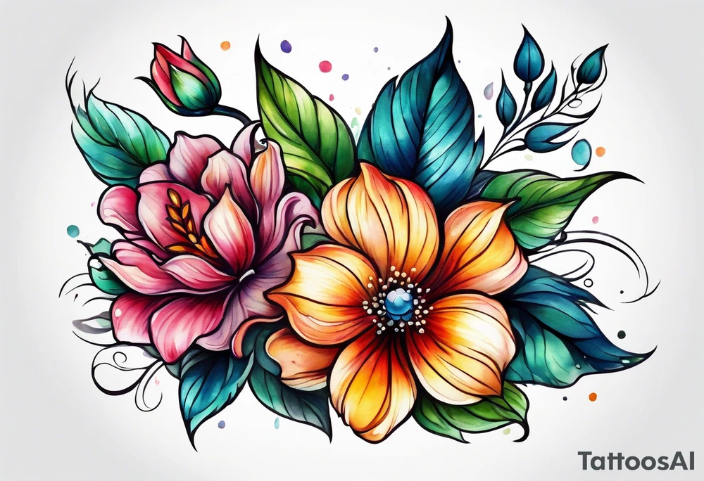 Flower tattoo idea