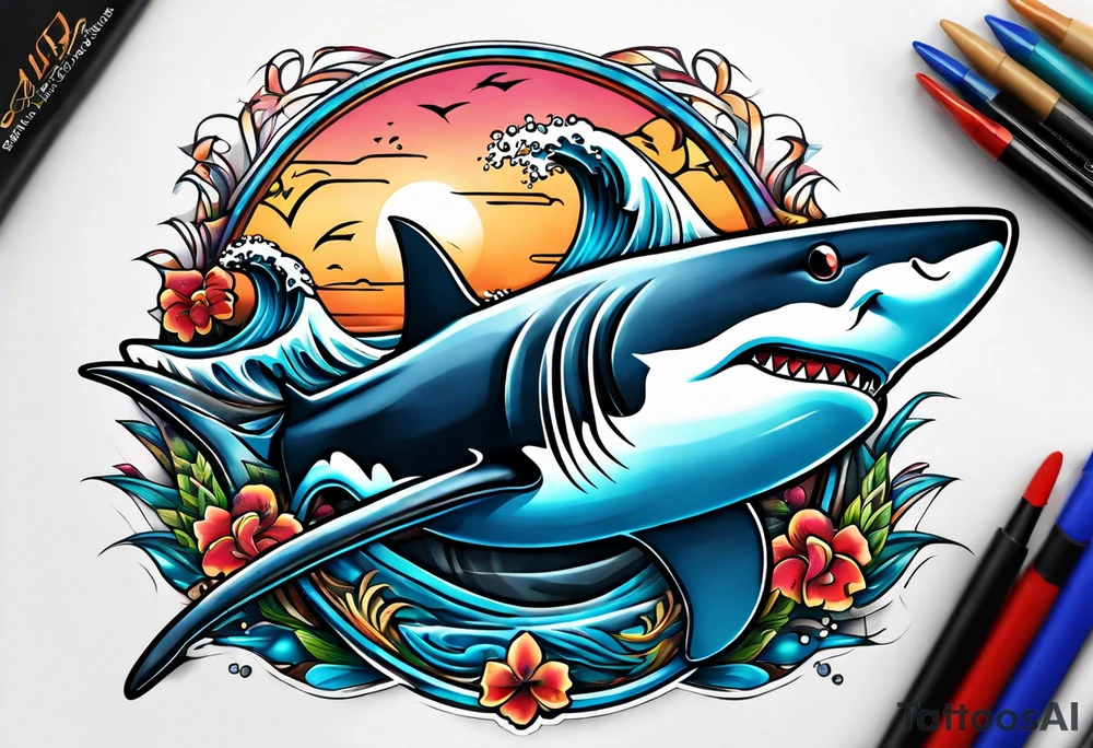 Shark tattoo idea