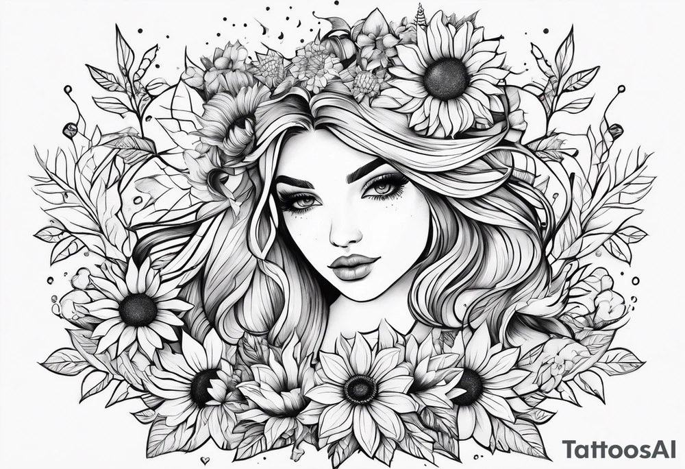 I’m a capicorn I love sunflowers, stars and set sunsets I also think a cassopiea consultation  is tired to me name starts with a W I have 3 kids 1 boy and 2 girls fore arm tattoo idea