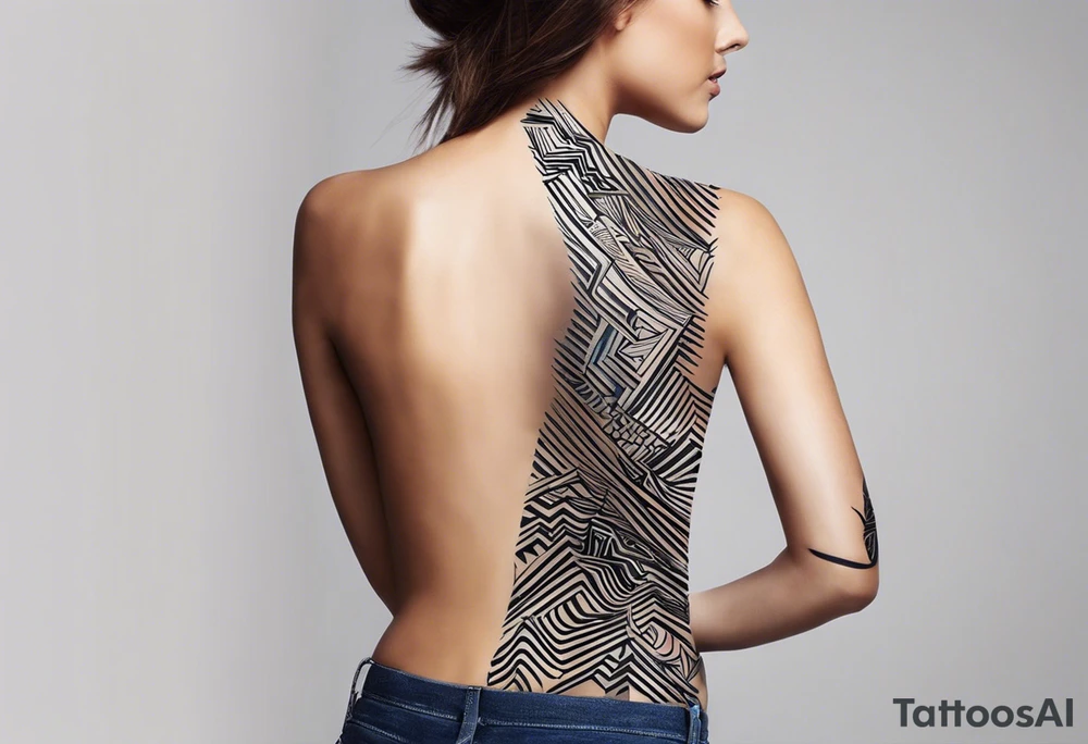 Given your preferences, here’s a concept for your tattoo:

### **Design Concept:**
- **Abstract Base**: Start with an abstract, flowing design that wraps around your arm. This could include geometric patterns, swirling lines, and shapes that represent the ups and downs of life. The abstract elements can also represent your charismatic and lively nature.
  
- **Bitcoin Candle**: Integrate a Bitcoin candle (like a candlestick chart) into the design. The candle could be stylized to blend with the abstract patterns, possibly with one candle rising high to symbolise growth and resilience. You could use this candle to represent your financial interests and optimism, despite the fluctuations (both literal and metaphorical) in life.

- **Dark Moments Representation**: To symbolize the dark moments you've experienced, you could use darker shading or a subtle shadow effect in certain areas of the abstract design. This could contrast with lighter, more vibrant sections, showing how you've come through those times.


### **Style and Placement:**
- **Style**: A blend of abstract and geometric with a hint of realism in the Bitcoin candle could work well. This style will give the tattoo a modern, dynamic look.
  
- **Colour**: Mostly black and grey, with perhaps a touch of gold or green on the Bitcoin candle to make it stand out.
  
- **Placement**: A design that flows from your upper arm down to your forearm would allow for the tattoo idea