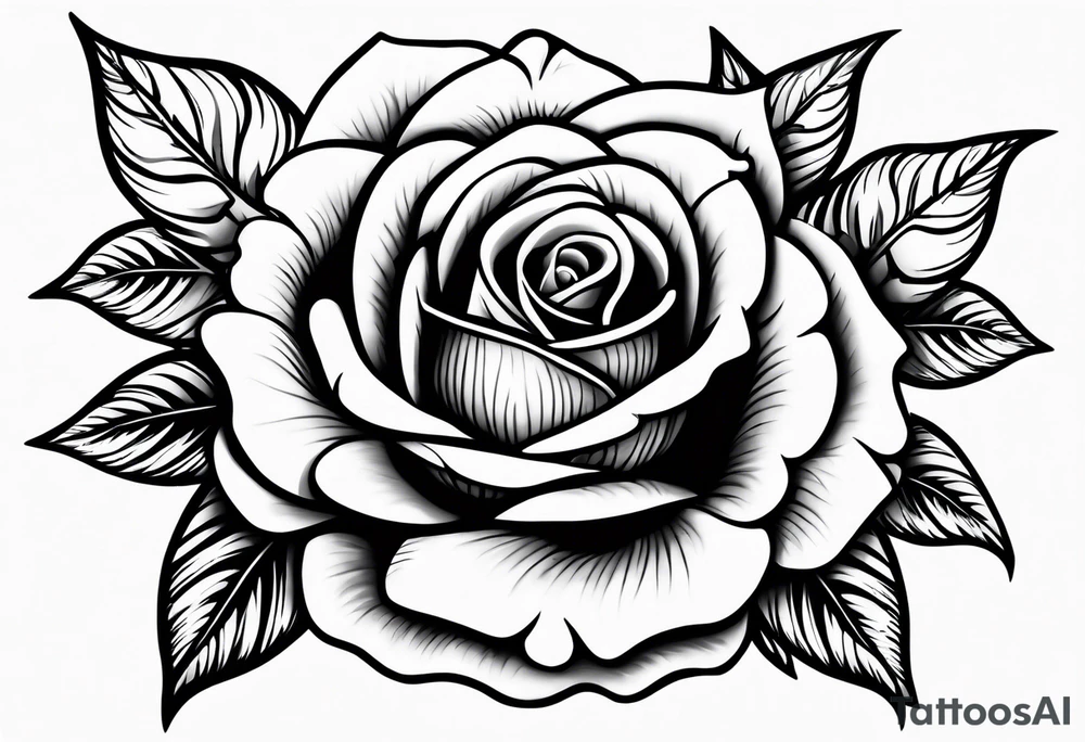 Rose tattoo with name My'Liah tattoo idea
