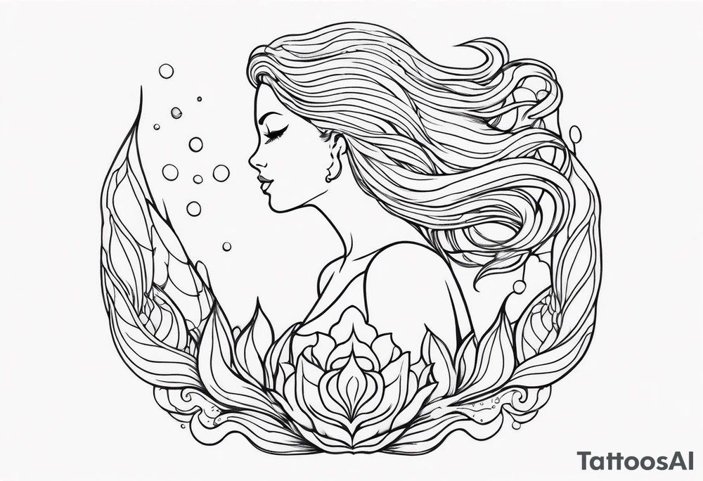 Mermaid tattoo idea