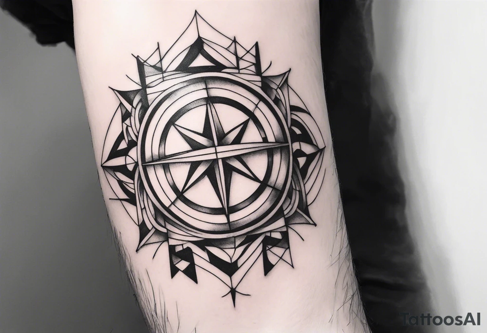Band tool on elbow tattoo idea