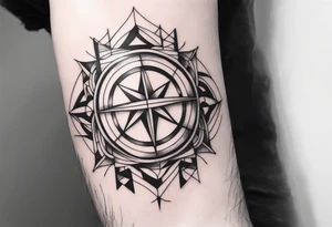 Band tool on elbow tattoo idea