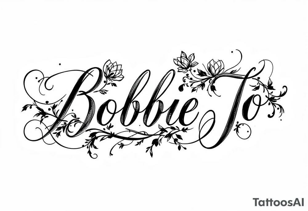 Bobbie Jo tattoo idea