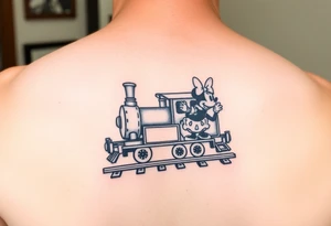 Mickey and Minnie's Runaway Railroad ride tattoo idea
