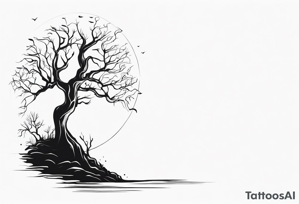 Creepy Tree tattoo idea